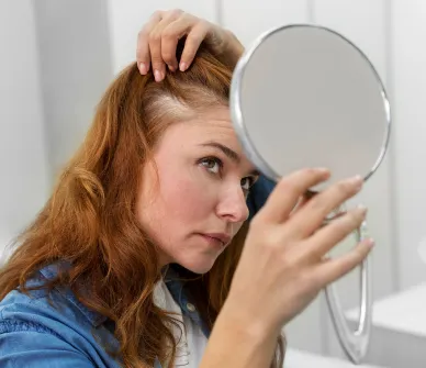 Woman losing hair First Choice Family Medicine